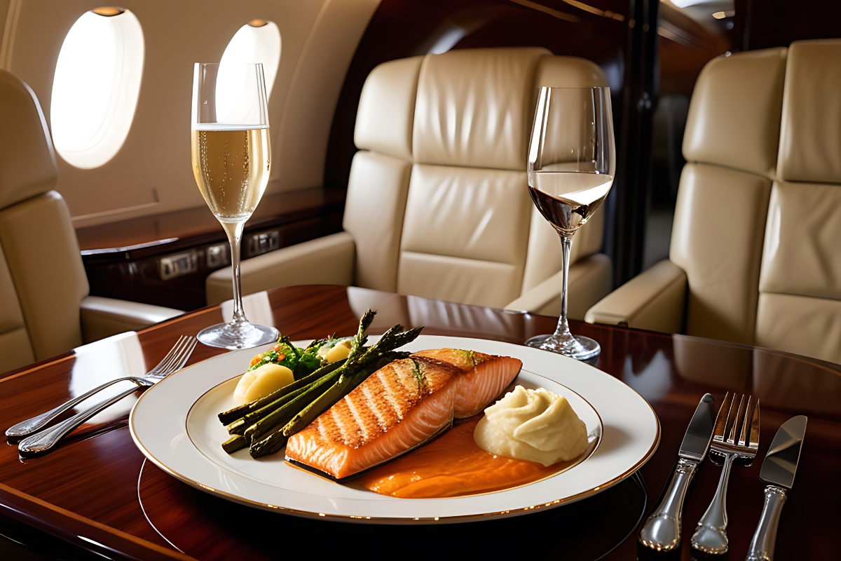 Luksuzna hrana u biznis klasi