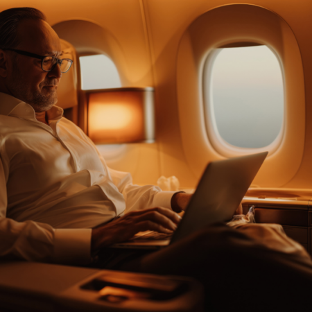 Putnik u luksuznoj biznis klasi