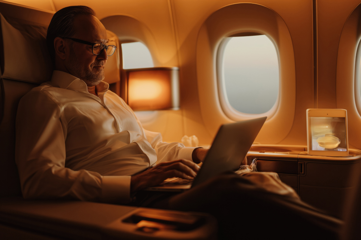 Putnik u luksuznoj biznis klasi
